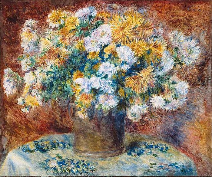 Pierre-Auguste Renoir Chrysanthemums china oil painting image